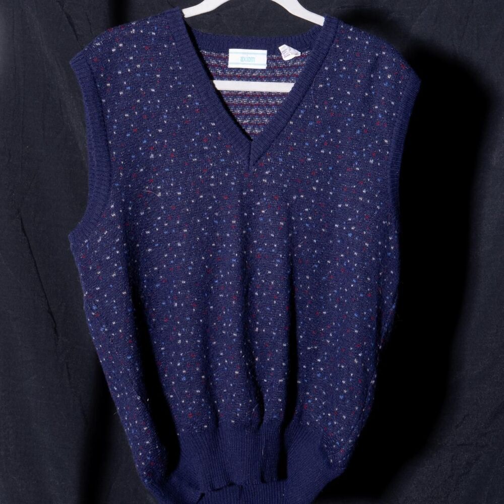 Women's Navy speckled Jumper-vest